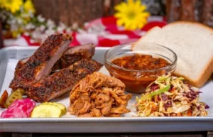 Smoked Barbecue Combo Platter from Hungry Bear Barbecue Jamboree in Disneyland