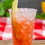 Sparkling Strawberry-Pickle Lemonade​ from Hungry Bear Barbecue Jamboree in Disneyland