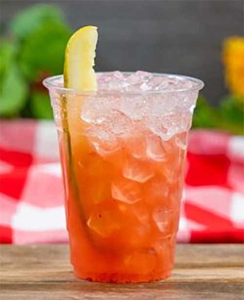 Sparkling Strawberry-Pickle Lemonade​ from Hungry Bear Barbecue Jamboree in Disneyland