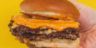 double cheeseburger from smokejumpers grill in disneyland