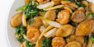 Shanghai Rice Cakes (Shrimp) from Din Tai Fung in Disneyland