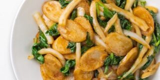 Shanghai Rice Cakes (Vegan) from Din Tai Fung in Disneyland