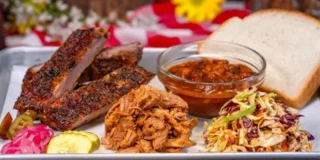 Smoked Barbecue Combo Platter from Hungry Bear Barbecue Jamboree in Disneyland