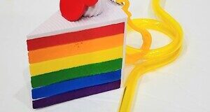 Scented Pride Cake Straw Clip